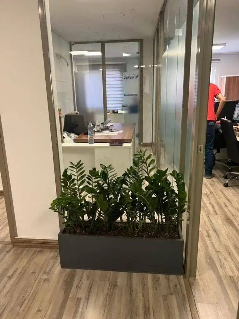 گلدان های فایبر گلاس در محیط کار و تاثیر آن بر کارکنان