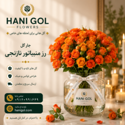 جار گل رزمینیاتور نارنجی