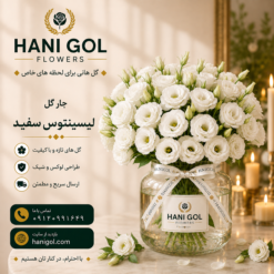 جار گل لیسینتوس سفید